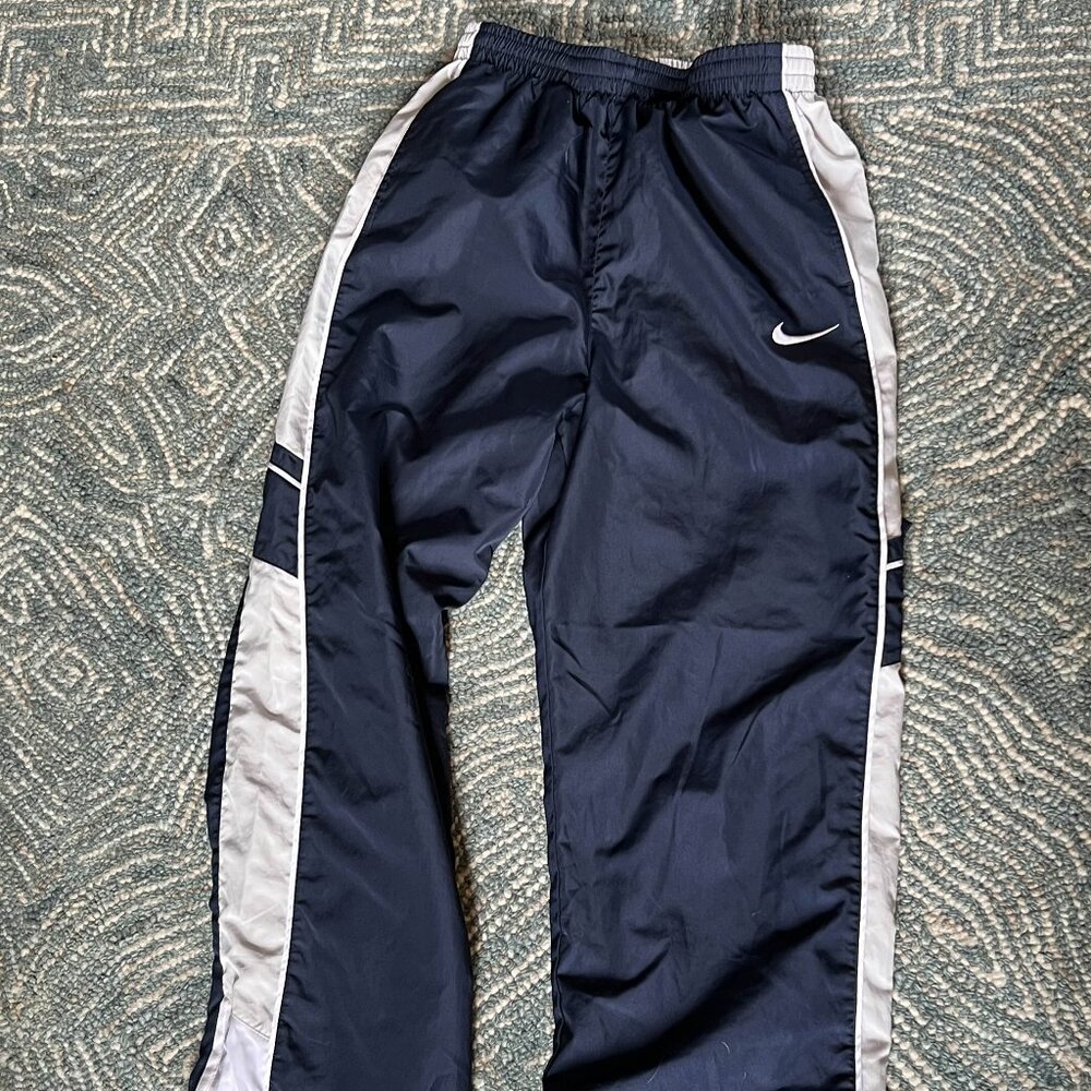 Nike - Boys Navy Blue & White Trackpants - Size XL